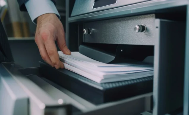 highangle-view-business-professional-securing-confidential-document-safe